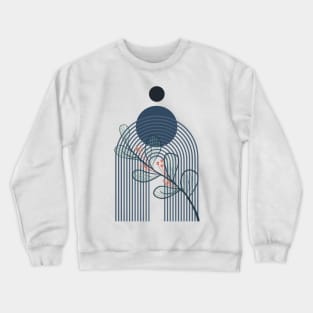 Diseño Boho en tonos azules Crewneck Sweatshirt